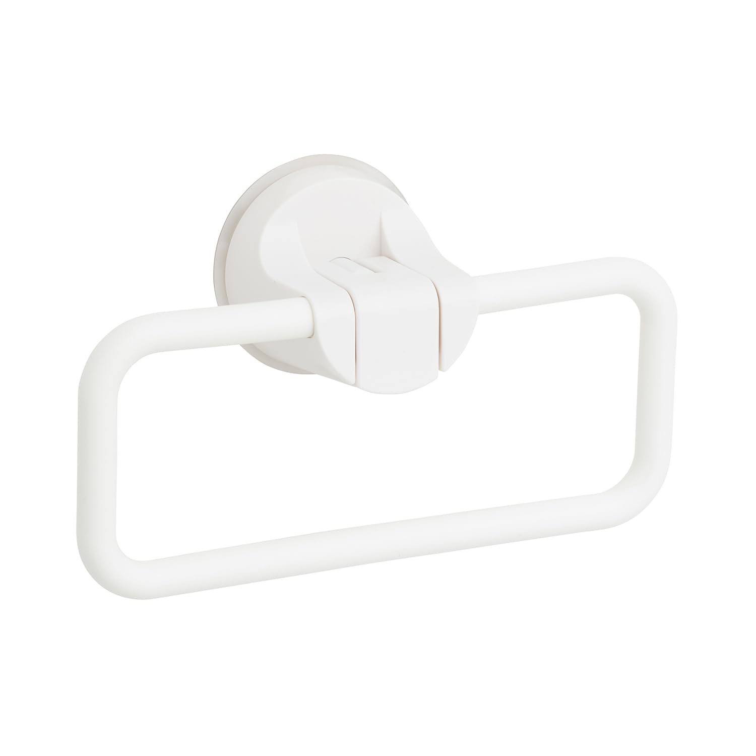 

powerful suction cup towel 18cm long 3kg weight capacity Lever-operated, ring, white, (16cm wide), белый