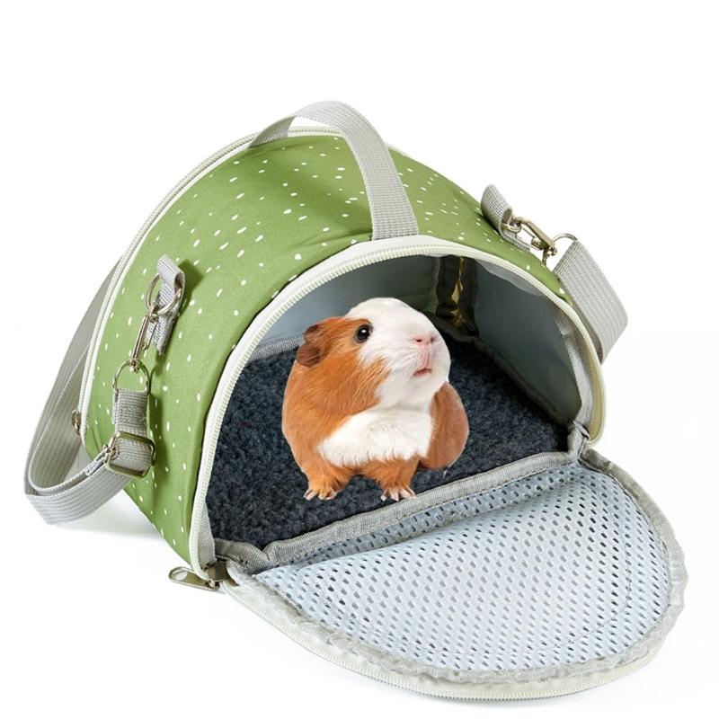 Multifunctional Hamster Carriers Bag Breathable Small Animal Travel Handbag With Safety Strap And Ventilation Holes