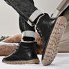Mode Winter Plüsch Herren Schnür-Wüstenstiefel Mode Outdoor Designer Dicke Sohle Stiefel Lässige Business Schuhe Rutschfeste Wanderstiefel