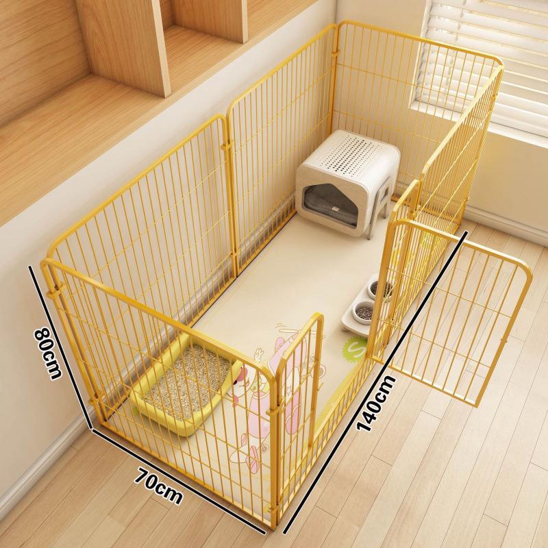 Indoor Dog Fence & Cage with Isolation Door for Medium & Large Dogs