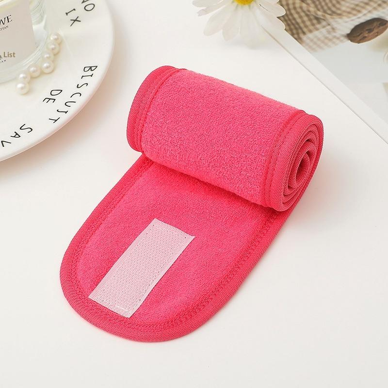 

Soft Convenient Face Washing Makeup Headband For Spa Facial Cleansing Makeup Headband one size рожевий червоний колір