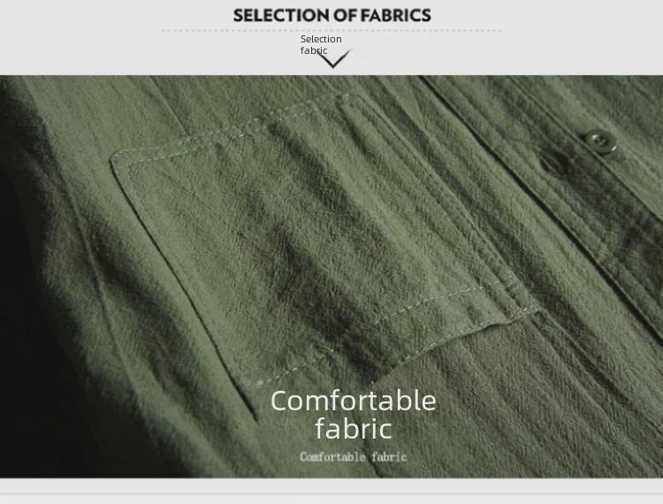 Men's Summer Three-Quarter Sleeve Linen Shirt - Loose Fit, Chinese Style, Cotton Blend Casual Top