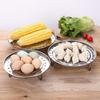 ZISIZ Stainless Steel Steamer Basket and Plate Set
