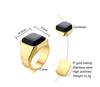 Stainless Steel Black Onyx Ring for Men Stylish Durable and Comfortable Jewelry Gift