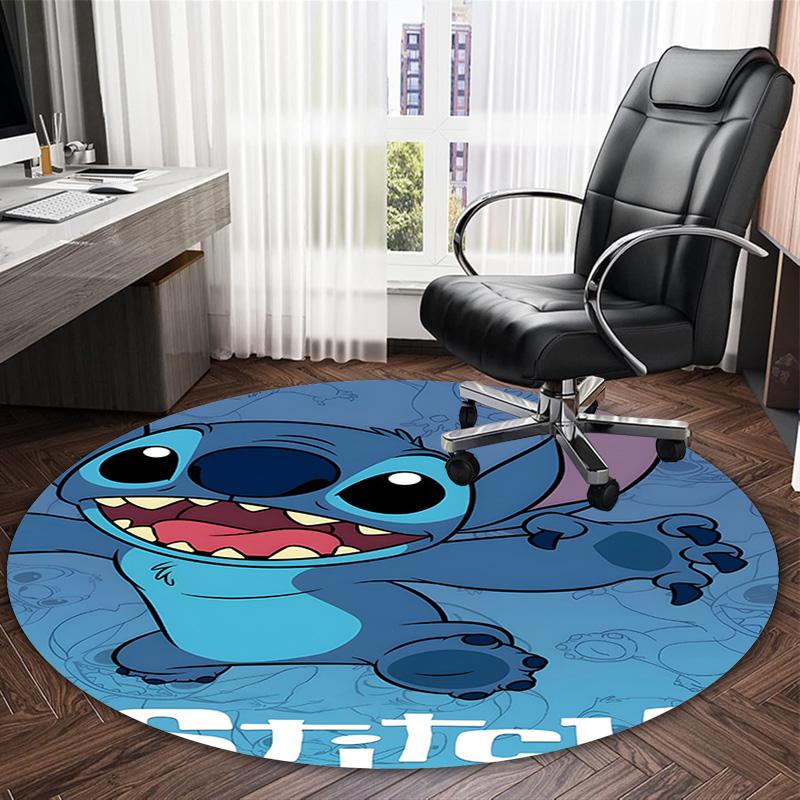 1pc S-Stitch18 Carpet, Round Rug, Comfortable, Suitable for Entryways, Living Rooms, Office, And Bedrooms, Christmas Decoration