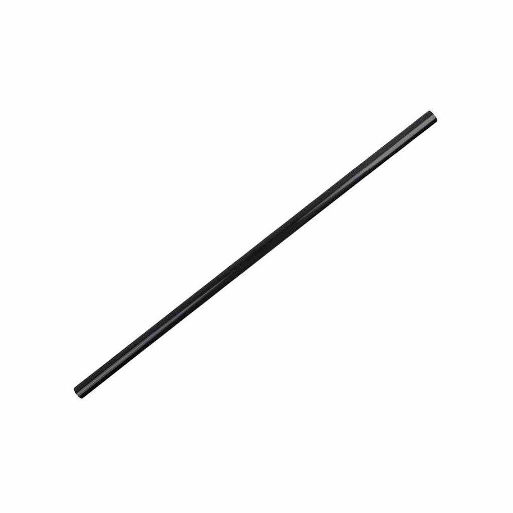 22MM Motorcycle Retro Flat Handlebar Straight Handle Bar Black