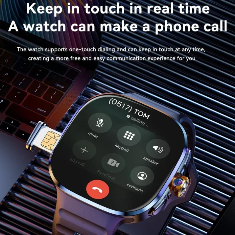 2025 New M99 4G 5G LTE Android 10.0 Smartwatch 2.4inch Large Amoled Screen Game Smart Watch 2100Mah Battery for Men Women Adult Student