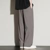 New Style of Edging Summer Ice Silk Trousers Men's Hong Kong Style Straight-leg Wide-leg Pants Ultra-thin Sports Pants