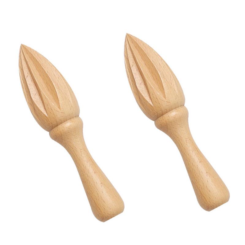 Wood Citrus Reamer, Handmade Lemon Juicer Made of European Hardwood, 6.1-Inches Portable Lemon Squeezer Kitchen Gadget