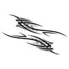2pcs Car Body Decal Flame Graphic   Waterproof Self Adhesive Removable Automotive Door Sticker Decoration Accessories