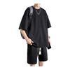 Ririka Men's Set-Up: Short Sleeve Jersey Sweatshirt & Shorts, Loose Fit, Casual, Sporty, Loungewear