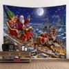 Santa Claus kamin geschenk wandbehang tapisserie Weihnachten baum schlafzimmer wohnzimmer schlafsaal urlaub dekoration tapisserie