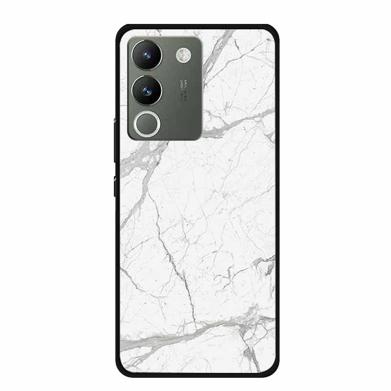 For Vivo V30 Lite 5G Case 6.67" Soft Silicone Marble TPU Phone Bag for vivo V30 Lite 5g V2314 Covers Luxury Protector V30Lite