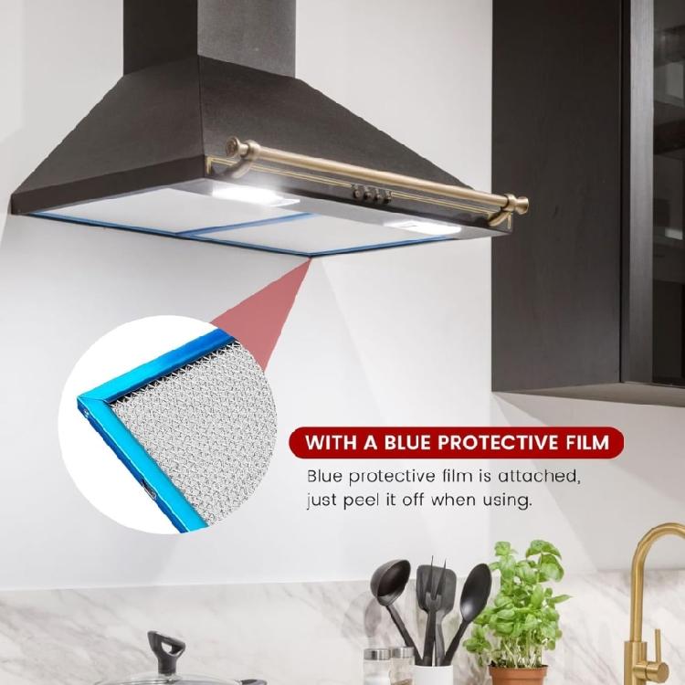 Set of 2 Heavy Duty Metal Range Hood Filter Replacement Filter Suitable for QS1 Series Captures Grease Effectively