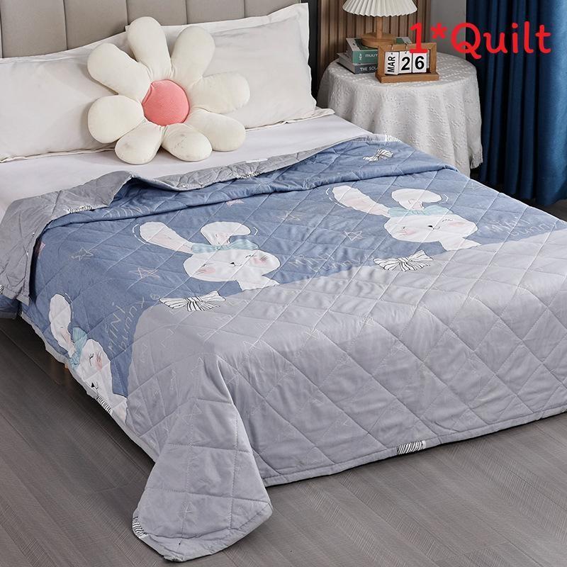 Summer Plant Animal Pattern Prints Duvet Quilt Bedding For Student Washable Room