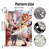 Disney Pearl Art DIY Judy Nick Creative Pearl Style Illustrations | Pearl Gemstone Art for Home Wall Decor Crafts