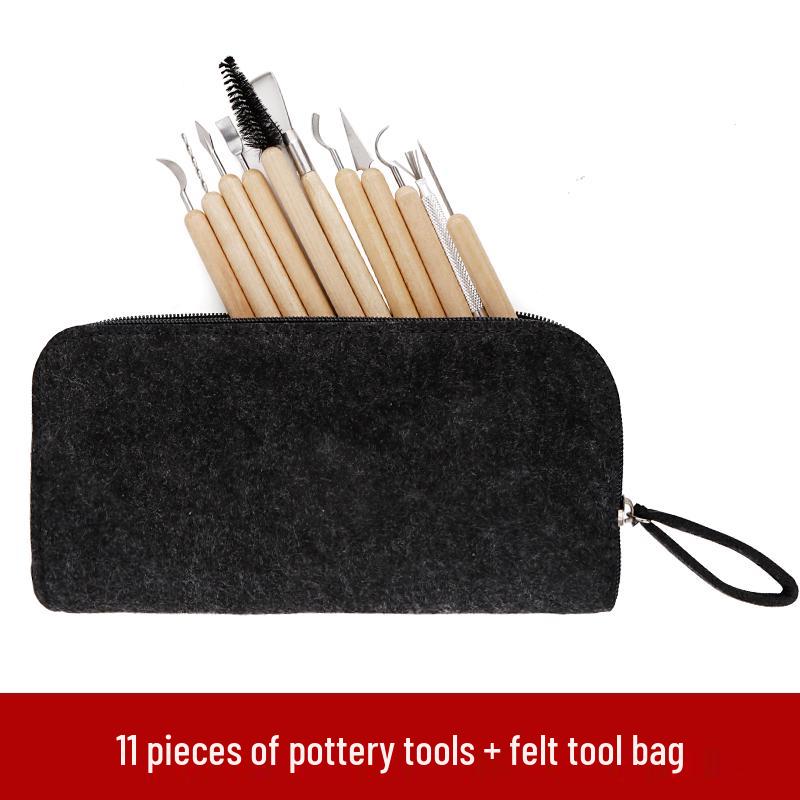 Zestaw narzędzi do rzeźbienia w glinie—Glinka olejowa, plastikowe nożyki do figurek DIY z gliny polimerowej i rzeźbienia w ceramice