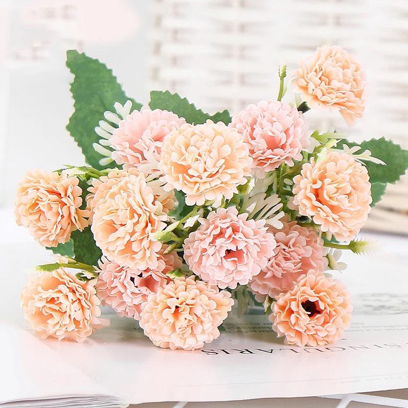 Artificial Peony Pink Purple Flowers Silk Flowers for Wedding Desk Room Party Bouquet Decor Fake Flower Arrangements Home Decor