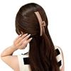 Solid Color Matte Claw Clip Acrylic Geometric hair claw Fashion Thin Shark Clip  Bath