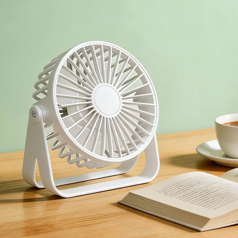 USB Desktop Fan Lightweight Adjustable Summer Electric Fan For Home Office Student Dormitory Outdoor Camping Travel