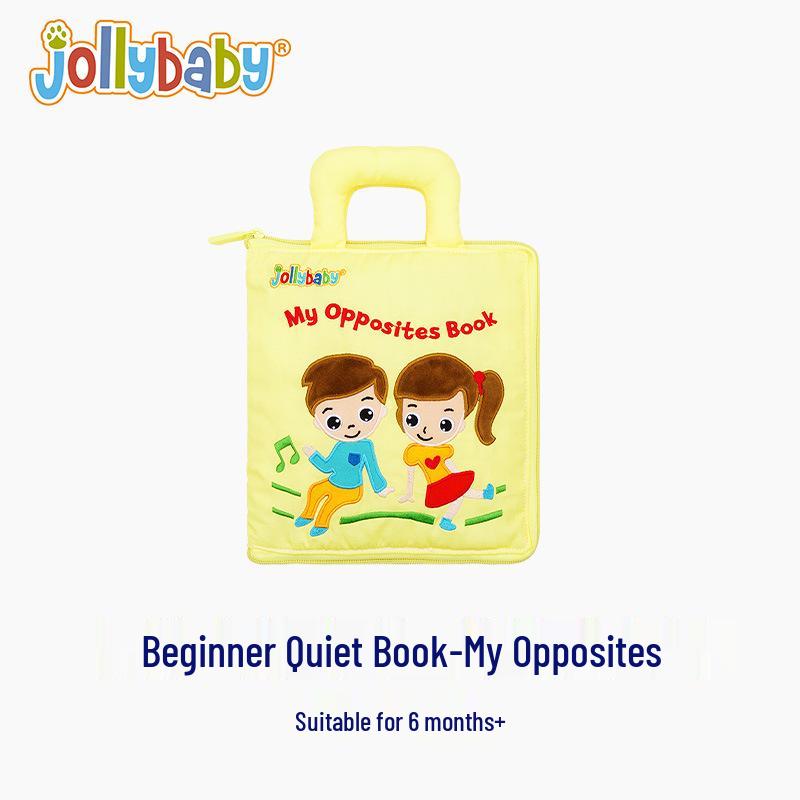 Jollybaby Quiet Cloth Book: Tear-Resistant Chewable Montessori Educational Toy for Infants
