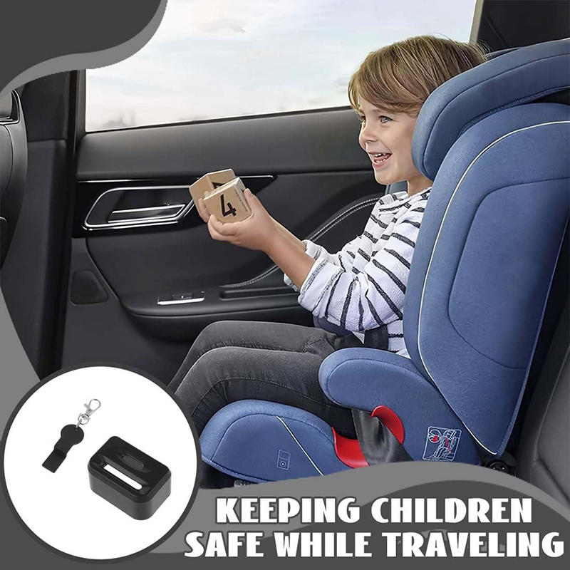 Car Seat Belt Buckle Cover Protector - 1-Pack Soft Silicone Safety Latch Guard for Child Proof Scratch Prevention Universal Fit Black