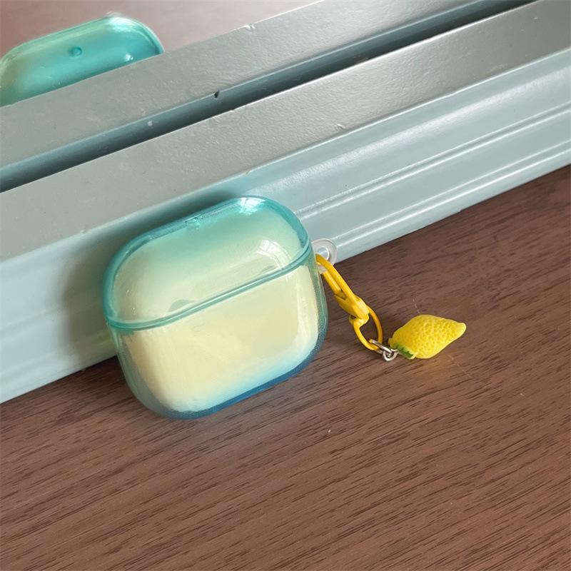Ins wind simple contrasting splicing gradual change applicable AirPods 1 /pro1 earphone protective case cover two or three generations of new models