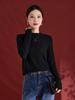 Women's Fashionable Sequin Yarn Wool Cardigan, Slim Fit Round Neck Sweater