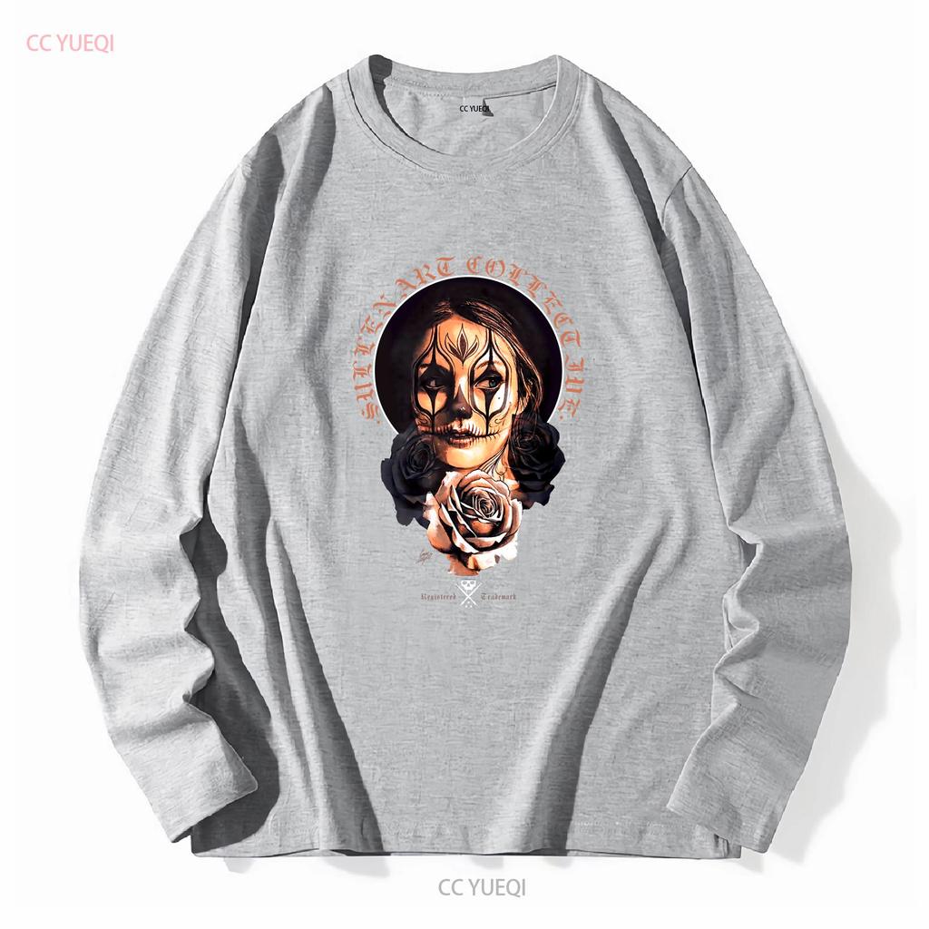Sullen Mens T Shirt CRY LATER Tattoos Urban Design Skull Premium Quality Long or Short Sleeves Vintage Washed Unisex
