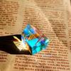 Colorful Crystal Light Cube Prism - Sun Catcher for Bedroom, Creative Ornament Gift