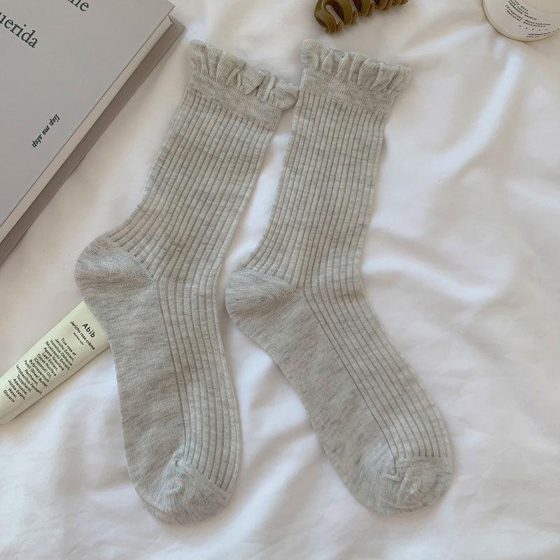 

Женские летние тонкие носки-гольфы до середины голени в балетном стиле из дышащей сетки без косточек, белые 1 pair серый