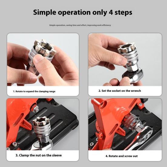 Multi-Function Universal Socket Torque Ratchet Torque Wrench Tool Adjustable High Wrench Adapter Maintenance Tool