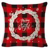 New Christmas Pillow Cover Four-piece Set Pillow Cushion Office Lumbar Backrest Decorative Backrest