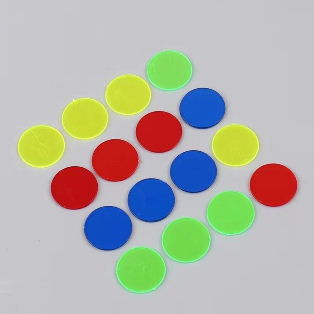 100Pcs Colorful Counting Chips 25mm Counting Tokens New Math Manipulatives Sorting Activities