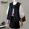 Women's Washed Loose-Fit Denim Vest