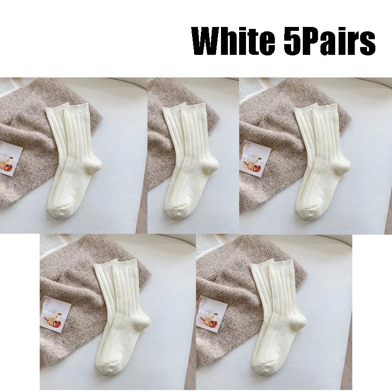 Novas meias de inverno femininas, meias de lã de caxemira, grossas, quentes, meias femininas, meias japonesas, moda harajuku, cor sólida, meias térmicas longas