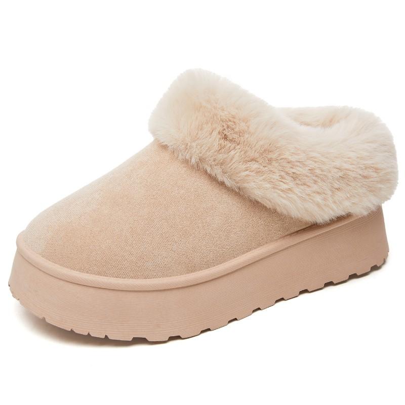 Womens Winter Snow Boots Warm Fleece Lined Thick Sole Fashionable Short Comfortable Casual Shoes