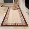 Kitchen Rug Absorbent Non-Slip Floor Mat Luxury Botanical Floral Carpet Diatom Mud Long Size Rugs Home Decor Alfombra De Cocina