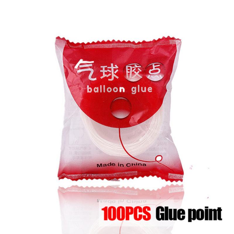 100 Points Balloon Attachment Glue Dot Attach Balloons to Ceiling or Wall Stickers Birthday Party Wedding Decoration Supplies