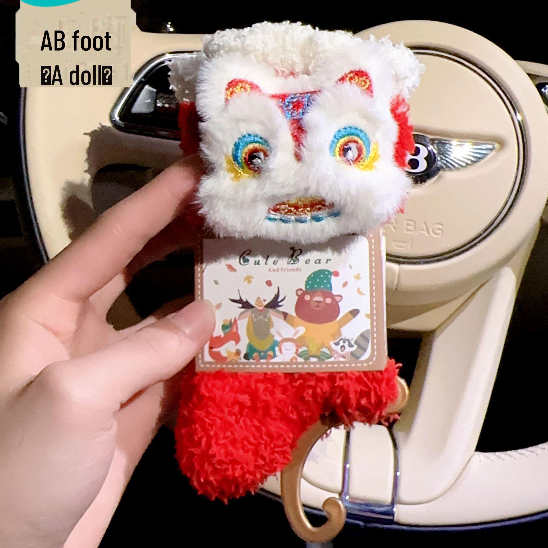 

Женские теплые зимние носки-тапочки из кораллового флиса с красным зодиакальным драконом - в стиле китайского Нового года Universal 33-42 (Waist + Hook)