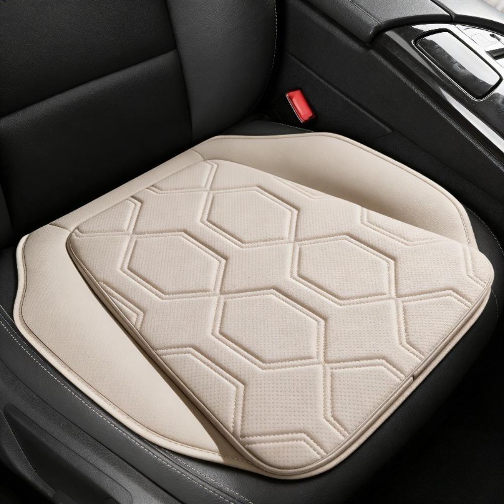 2PCS Car Seat Cushion Premium Black Honeycomb Pressure Relief Non Slip Driver Seat Pad for Long Drives Car Interior Accessories