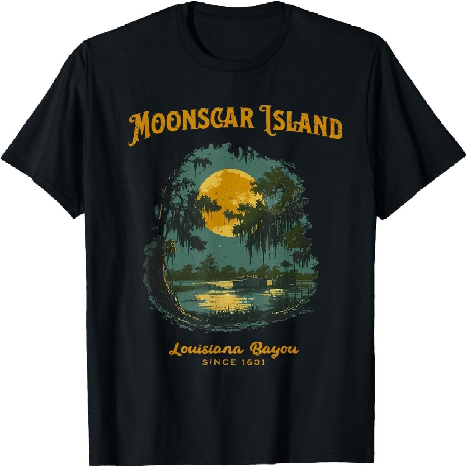 Retro Cartoon Halloween Zombie Island T-Shirt S