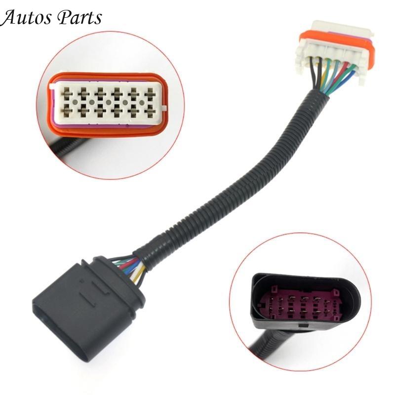 57BA 12 Pin Headlight Adapter Cable Vehicle Headlamp Wiring Harness Cable Cord Assembly Replace for 7L6971071A Front Lights