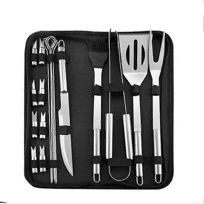 BBQ Edelstahl Geräte Set 18 Teile Outdoor Haushalt Oxford Tasche