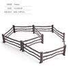 10Pc/Set Fence Decoration Model Simulation Farm Ranch Diy Sand Table Fence Accessories Static Trumpet Children Toy