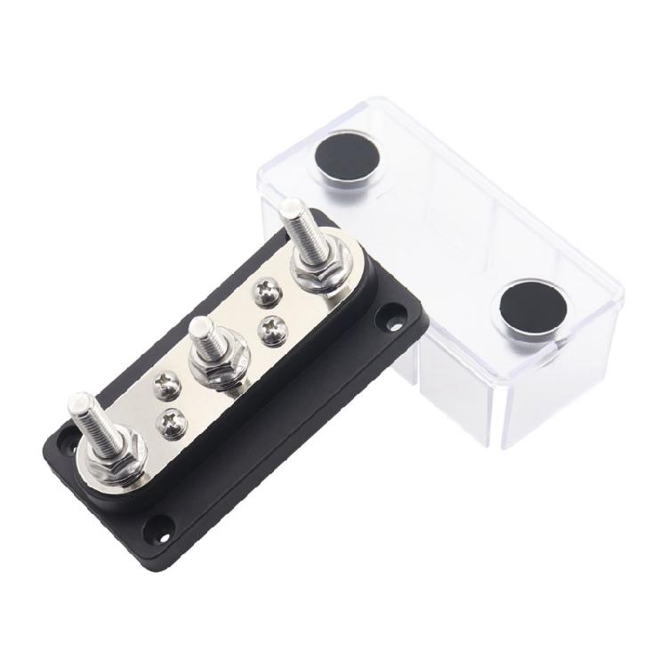 3x 5/16" Terminal Block Studs 48V Junction Block Bus Bar Power Distribution Stud