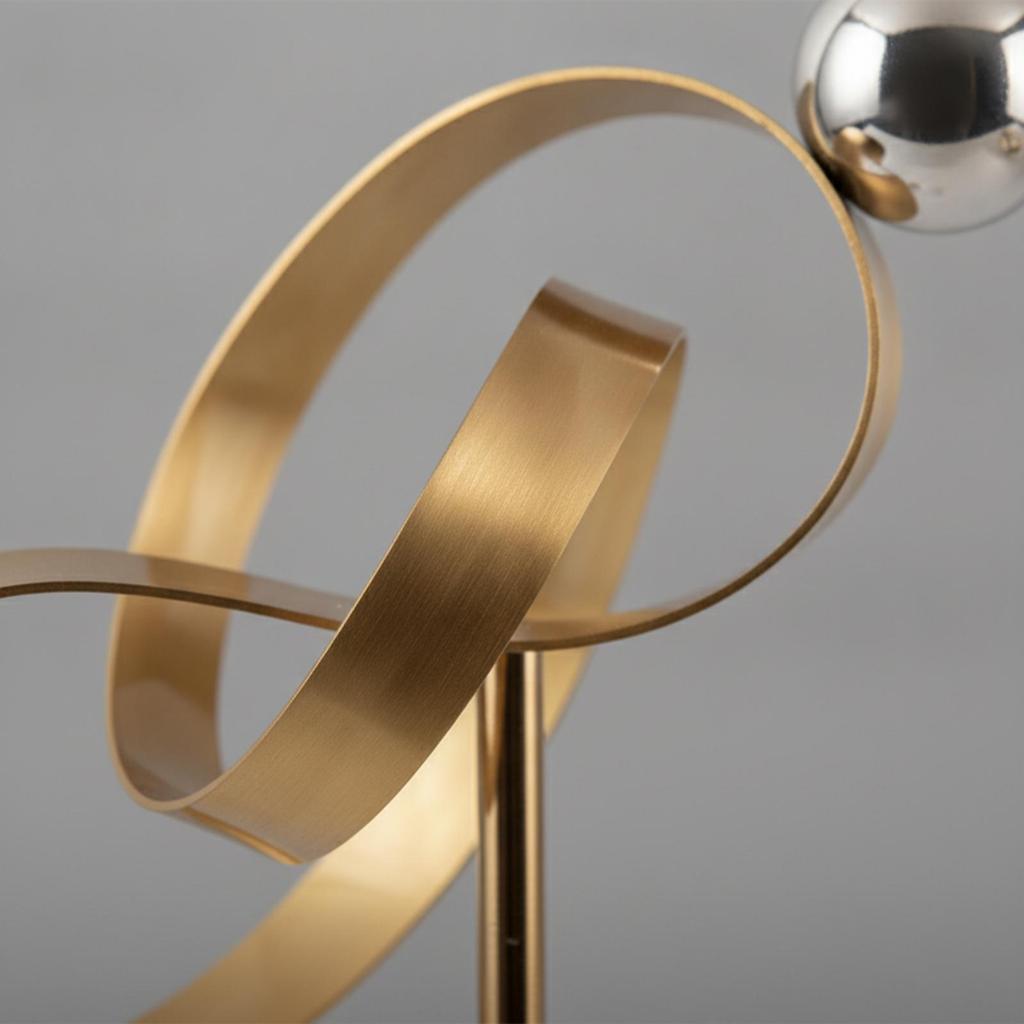 Geometric Sculpture Detailed Tabletop Decor Sturdy for Living Room, Hotel Lobby