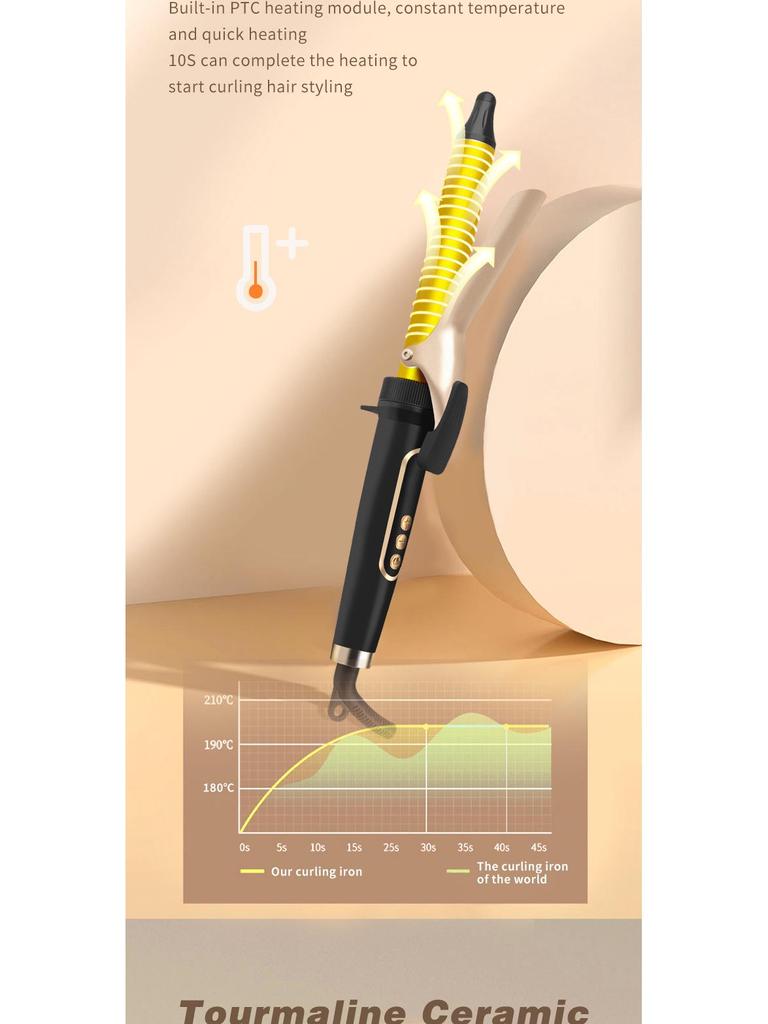 Zestaw 3-w-1 Lokówka z Odłączanymi Głowicami do Stylizacji Prostej i Kręconej