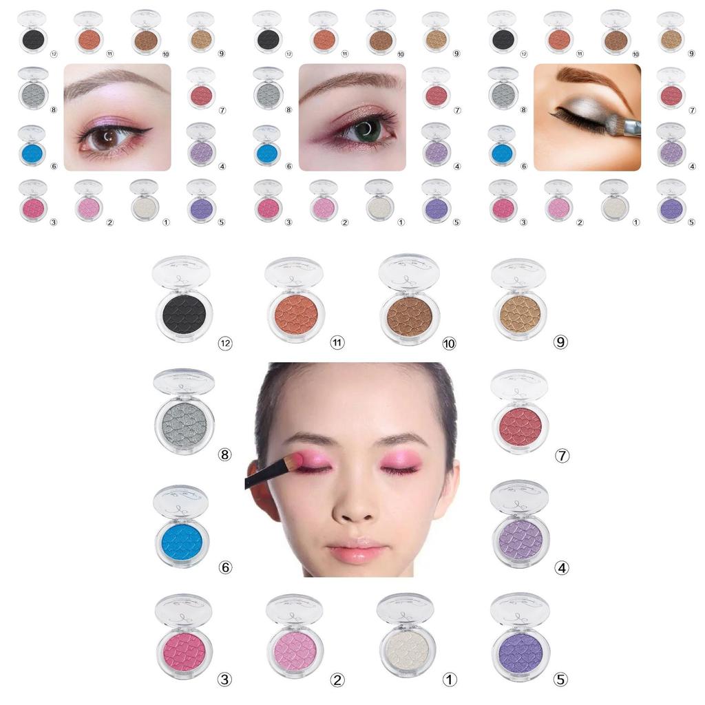 Pudaier 10 Color Liquid Highlighter Eyeshadow Dual Use Luminous Blush Glow