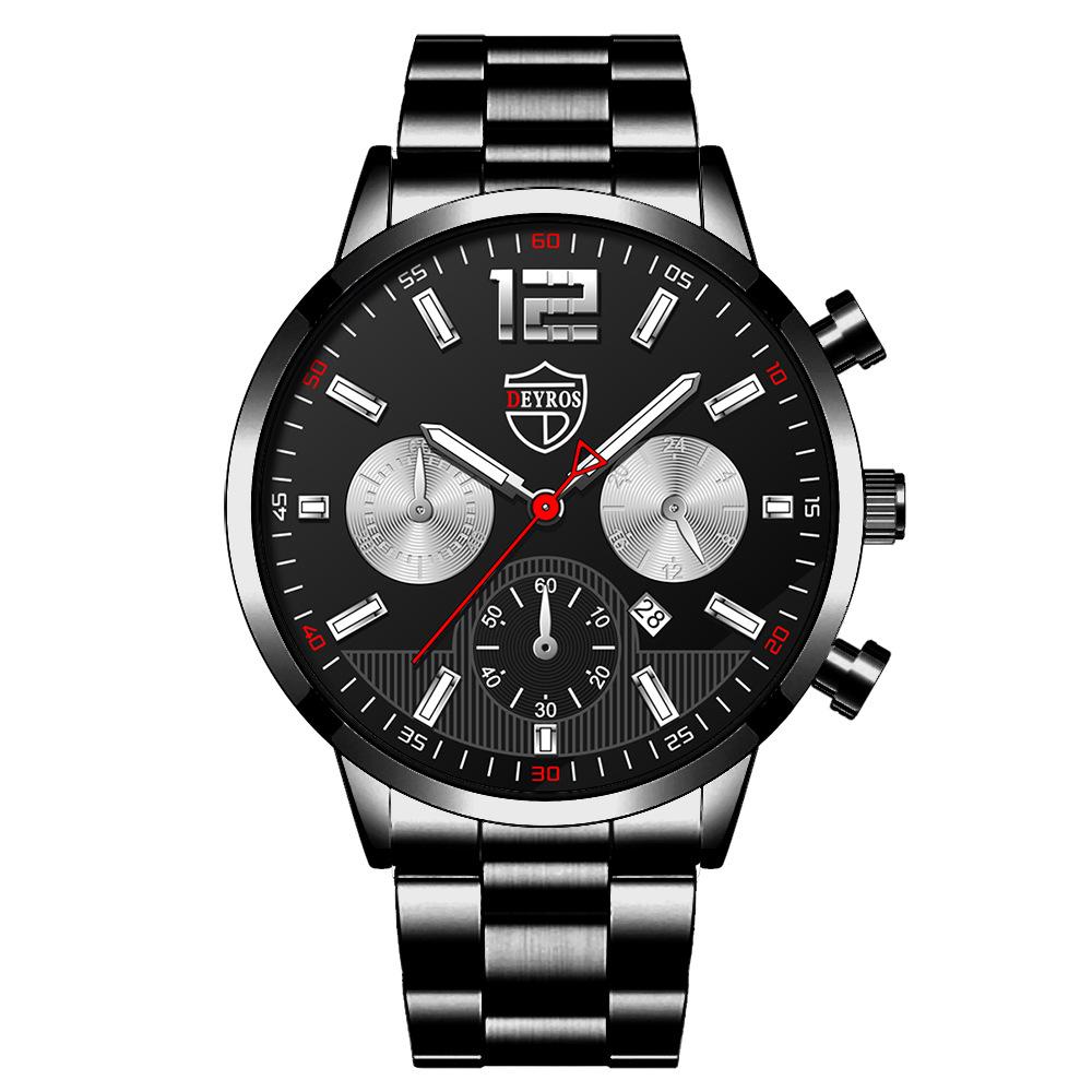 Stainless Steel Strap Luminous Calendar Men'S Watch Automatic Quartz Watch